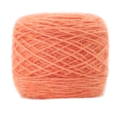 Легкий Лосось Пряжа мохер, для ткачества, вязание крючком, светлый померанцевый, 1.5~2 мм, около 150г/моток