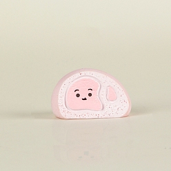 Pink Мини-модель свиной грудинки из смолы, имитация еды, аксессуары для микроландшафта, притворяясь опорными украшениями, розовые, 18x25 мм
