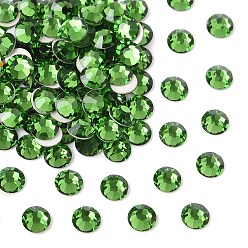 50630 Shamrock Preciosa® maxima crystal без горячей фиксации плоские камни, чешский хрусталь, срыв твердой мозговой оболочки, круглый(438 11 615 шатон-роза), 50630 трилистник, ss 16 (3.8~4 мм)