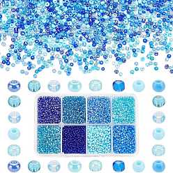 (52) Непрозрачная лаванда 200g 8 стиль 12/0 стеклянный бисер, Цейлон, круглые, разноцветные, 2 мм, отверстие : 1 мм, 25 g / style