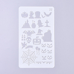 Transparent Wiederverwendbare Zeichenschablonen aus Kunststoff, zum malen auf scrapbook papier wand stoff boden möbel holz, Transparent, 180x104x0.2 mm