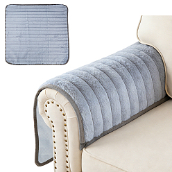 Light Steel Blue Polyester Plush Sofa Cushion, Rectangle, Light Steel Blue, 700x700x2.5mm