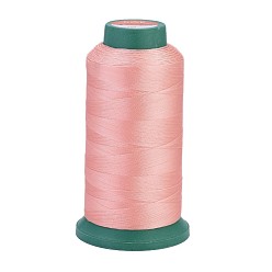 Salmon Polyester Sewing Threads, Temperature Heat Resistant Threads, DIY Leather Sewing Craft, Bookbinding, Shoe Repairing, Salmon, 0.3mm, 1800m/roll