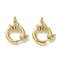 Настоящее золото 14K 304 застежка из нержавеющей стали, реальный 14 k позолоченный, 18x14.5x4 мм, отверстие : 2.5 мм