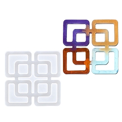 Square Square/Flower/Flat Round DIY Silicone Molds, Resin Casting Molds, For UV Resin, Epoxy Resin Jewelry Making, Square, 102x102mm