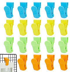 Mixed Color 4Pcs Resin Refrigerator Liner Clips, for Storage Dividers Hanging Clips, Mixed Color, 44x20x25mm