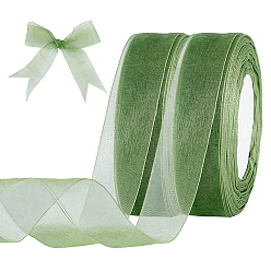 Зеленый Нейлоновая марлевая лента, аксессуары для одежды, зелёные, 1~1-1/8 дюйм (25~27.5 мм), около 49.21 ярдов (45 м) / рулон