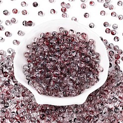 Розово-Коричневый Прозрачные стеклянные бусины для выпечки, круглые, розово-коричневый, 6 мм, отверстие : 1.2 мм, Около 1607 шт / фунт