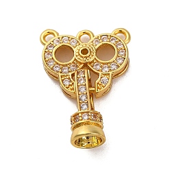 Золотой Латунное микропейв, прозрачный кубический цирконий, складные застежки, без свинца и без кадмия, золотые, 22.5 мм