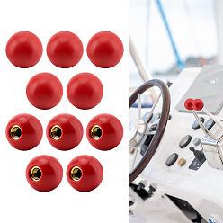 Красный Бакелитовый механический рабочий шток рукоятка шар, с латунным стержнем, красные, 35.5 мм