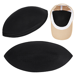 Черный Губчатая вставка для формовки шляпы для бейсболок, поддержка полей шляпы, чёрные, 275x130x2.5 мм