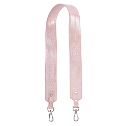 Pink Double Sided Leather Shoulder Strap, with Alloy Swivel Clasps, for Bag Straps Replacement Accessories, Pink, 87x4.1x0.25cm