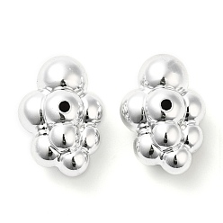 Платина CCB пластиковые шарики, облако, платина, 17x24.5x13 мм, отверстие : 1.8 мм