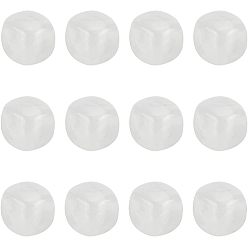 Хрусталь Природный кристалл кварца бусины, бусины из горного хрусталя, нет отверстий / незавершенного, квадратный, 15~17x15~17 мм