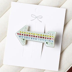 Бледно-Зеленый Заколки для волос из кожи аллигатора для женщин и девочек, бледно-зеленый, 45x20x10 мм