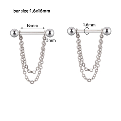 Круглые 304 штанги из нержавеющей стали с цепями, цвет нержавеющей стали, круглые, 16 мм