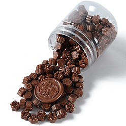 Сиена Отпечаток лапы частицы сургуча, для ретро печать печать, цвет охры, 9.5x8.5x6 мм