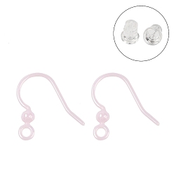 Pink Гипоаллергенная биокерамика, циркониевые керамические крючки для сережек, не выцветает и не содержит никеля, розовые, 16x1 мм, отверстие : 2 мм