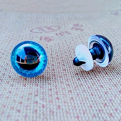 Озёрно--синий Глаза куклы из АБС-пластика, для изготовления кукол, Плут синий, 16 мм