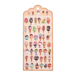 Ice Cream Эпоксидная смола 3d объемные самоклеящиеся наклейки, декоративные наклейки, мороженое, 7~40x6~31x3.5~5.5 мм