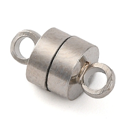 Платина Стойка металлизированный латунь магнитные застежки, с петлями, без кадмия и без свинца, долговечный, колонка, платина, 11.5x6x6 мм, отверстие : 2 мм