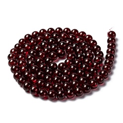 Dark Red Crackle Glass Beads Strands, Round, Dark Red, 8mm, Hole: 1.3~1.6mm, about 100pcs/strand, 31.4 inch