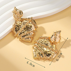 Сердце Серьги сплава, золотые, сердце, 62x40 мм