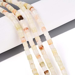 Другие Нефриты Природные Афганские нефритовые бусы пряди, колонка, 4~4.5x4.5~5 мм, отверстие : 1 мм, около 88~91 шт / нитка, 15.16~15.35'' (38.5~39 см)