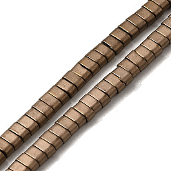 с Покрытием Меди 2- ..., матовые, овальные, с медным покрытием, 4x2x2 мм, отверстие : 1 мм, около 176 шт / нитка, 15.75 дюйм (40 см)