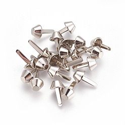 Платина Колготки для кошельков, шип гвоздями брэд, платина, 17x10 мм