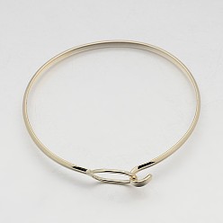 Розовое Золото Латуни браслет делает, розовое золото , 63x50x3 мм