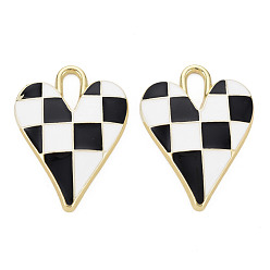 пшеница Стойки обшивки сплава эмали подвески, без кадмия, без никеля и без свинца, сердце, золотой свет, цвет пшеницы, 34.5x25.5x4 мм, отверстие : 3.5 мм