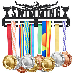 Слово Железная вешалка для медалей, 3-линия, с винтами, чёрные, слово, 400x150 мм