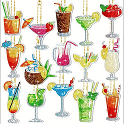 Bottle Акриловый подвесной брелок, крестик своими руками из ромба, бутылка, 7x7 см