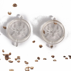 Прозрачный Форма для свечей паук пк пластиковые формы для свечей, прозрачные, 38x9 мм