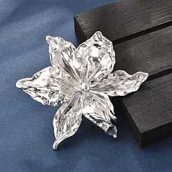 Платина Кольца из сплава для женщин, цветок, платина, размер США 8 1/2 (18.5 мм)