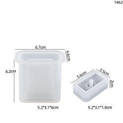 Белый Флакон для духов своими руками, пищевая силиконовая форма, формы для литья смолы, для уф-смолы, изготовление изделий из эпоксидной смолы, белые, 68x62x46 мм, Кубок: 56x35x20 мм