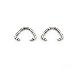 Stainless Steel Color Non-Tarnish 304 Stainless Steel Triangle Rings, Buckle Clasps, Fit for Top Drilled Beads, Webbing, Strapping Bags, Stainless Steel Color, 7x9x0.9mm