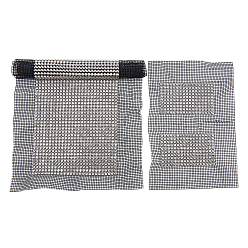 Crystal Glass Rhinestone Purse Making Accessories Set, with Gridding, Crystal, 18~25x25~41.5x0.4cm, 2pcs/set