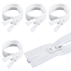 Белый 5шт. аксессуары для одежды, нейлоновая застежка-молния, с ТПУ-застежкой-молнией, застежка-молния, белые, 530x31x9 мм