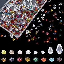 (52) Непрозрачная лаванда Наборы для изготовления браслетов своими руками, разноцветные, бусины : 4~11.5x3~8 мм, отверстие : 0.8~1.5 мм, 1200 шт / комплект