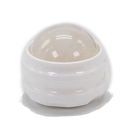 Белый Роликовый массажный шарик из смолы, с пластиковой фурнитурой, ручной релакс-инструмент для облегчения боли в мышцах, белые, 65x61 мм