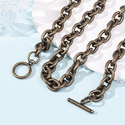Античная Бронза 9мм 304 цепочки из нержавеющей стали или ожерелья для женщин, античная бронза, 17.87 дюйм (45.4 см)