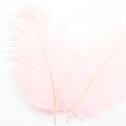 Лавандовый румянец Аксессуары для украшений из страусиных перьев, для костюма своими руками, аксессуары для волос, фоновое ремесло, лавандовый румянец, 150~200 мм