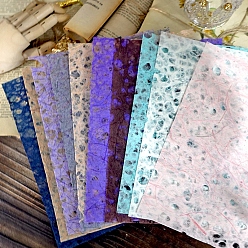 Mixed Color Scrapbook Paper, for DIY Album Scrapbook, Background Paper, Diary Decoration, Mixed Color, 200x150mm, 10 colors, 1pc/color, 10pcs/set