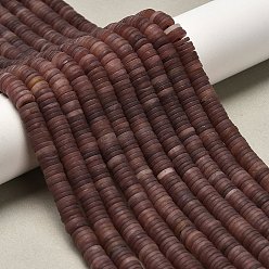 Фиолетовый Авантюрин Природных фиолетовых авантюрин бисер нитей, матовые, дисковые бусы, Heishi бусы, 6.5x1.5 мм, отверстие : 0.8 мм, около 248~253 шт / нитка, 15~15.31 дюйм (38.1~38.9 см)