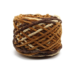 Перу Мягкая полиэфирная пряжа для вязания крючком, толстая пряжа для шарфа, пакет, изготовление подушек, сегмент окрашенный, Перу, 7 мм