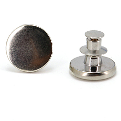 Round Alloy Button Pins for Jeans, Nautical Buttons, Garment Accessories, Round, Round, 17mm