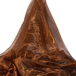 Terre De Sienne Tissu en gaze de polyester, pour les accessoires vestimentaires, Sienna, 6000x1500x0.2mm