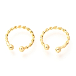 Золотой 925 серьги из серебра 925 пробы, скрученный с круглым, золотые, 12x2 мм